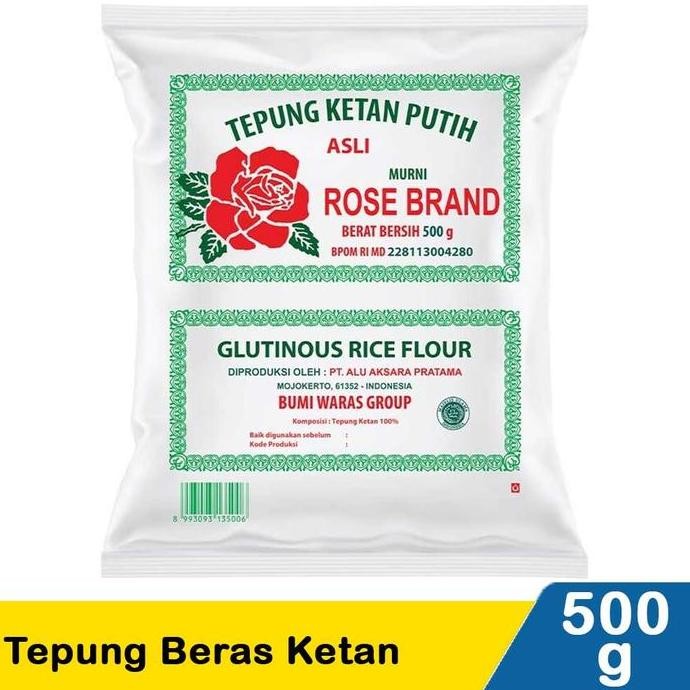 

Terlaris _Aisbeeshop_ Rose Brand Tepung Beras Ketan 500 Gr