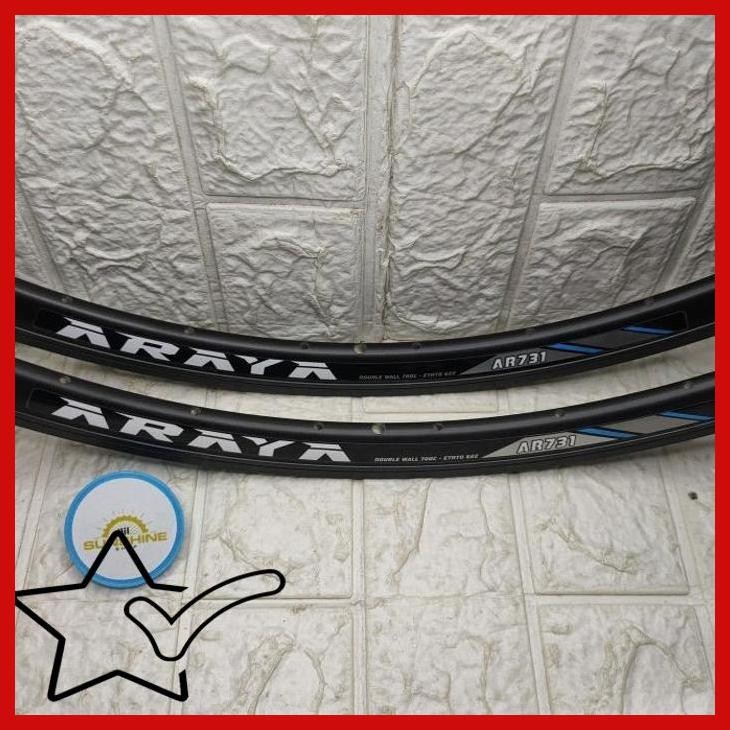 [LLS] VELG RIMS 700C 32H ARAYA AR731 DOUBLE WALL RIM 700 TINGGI 3CM PRESTA