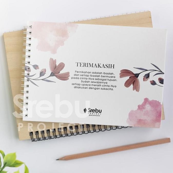 

ready !!! (SR029) Buku Tamu Pernikahan Hardcover dan Softcover murah / Guest Book Isi 310 Tamu Paper Stationery