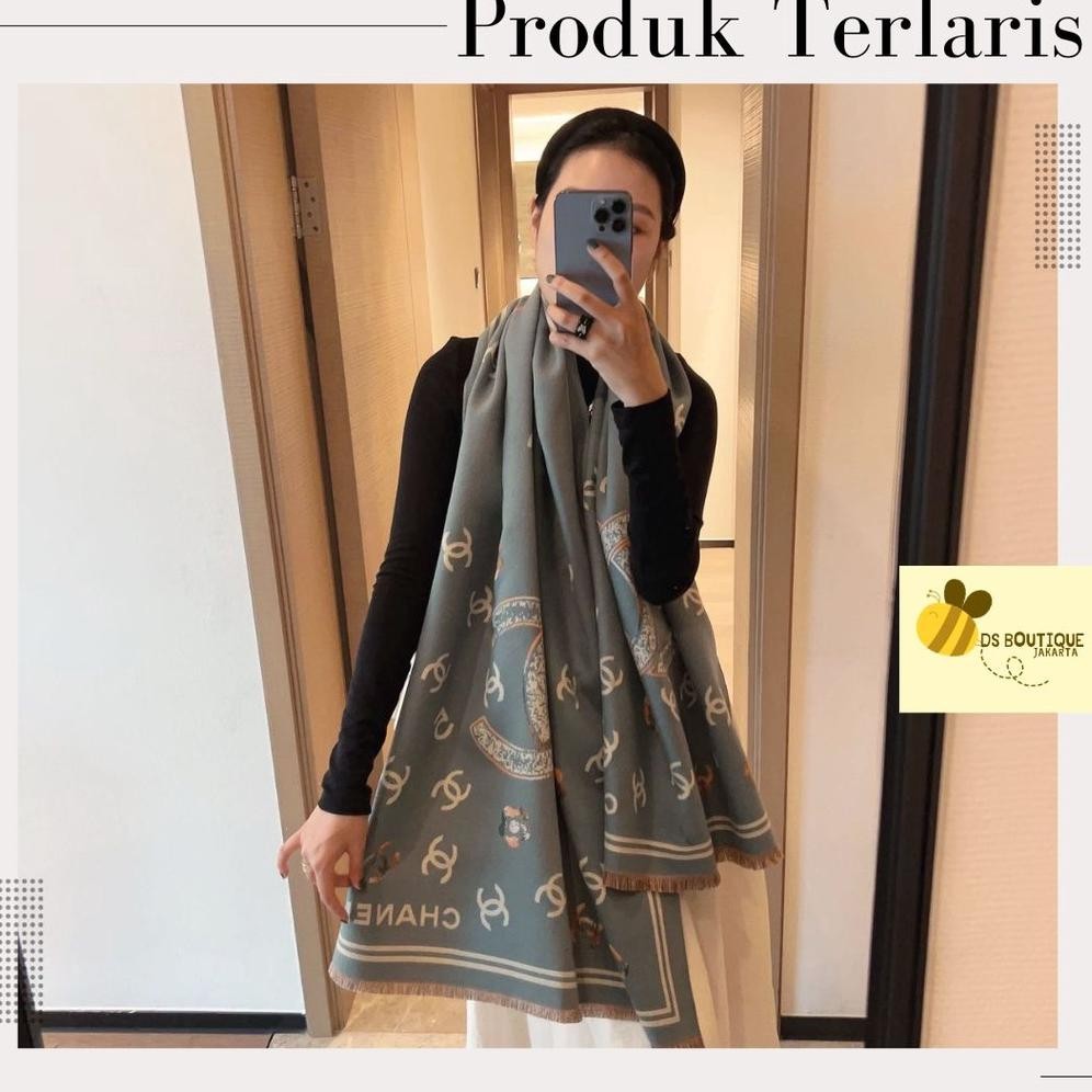 syal/shawl/selendang tebal wanita branded bahan pum/winter cantik