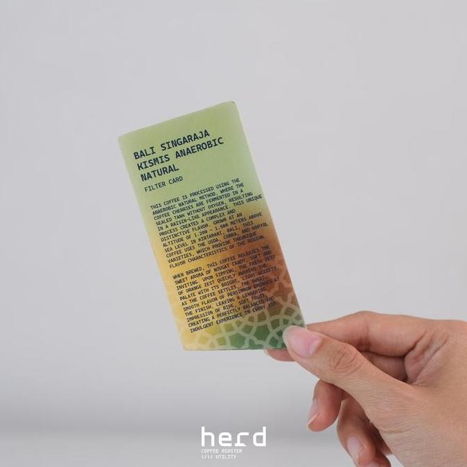 

ready stock Bali Singaraja Kismis Anaerobic Natural Single Origin Coffee Filter from Herd - 500 GR