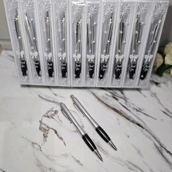 

ready !!! ( isi 50pcs ) PENA SILVER KODE A6 KEMASAN MIKA