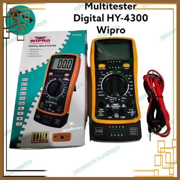 [JTR] MULTITESTER DIGITAL HY-4300 WIPRO AVOMETER DIGITAL HY-4300