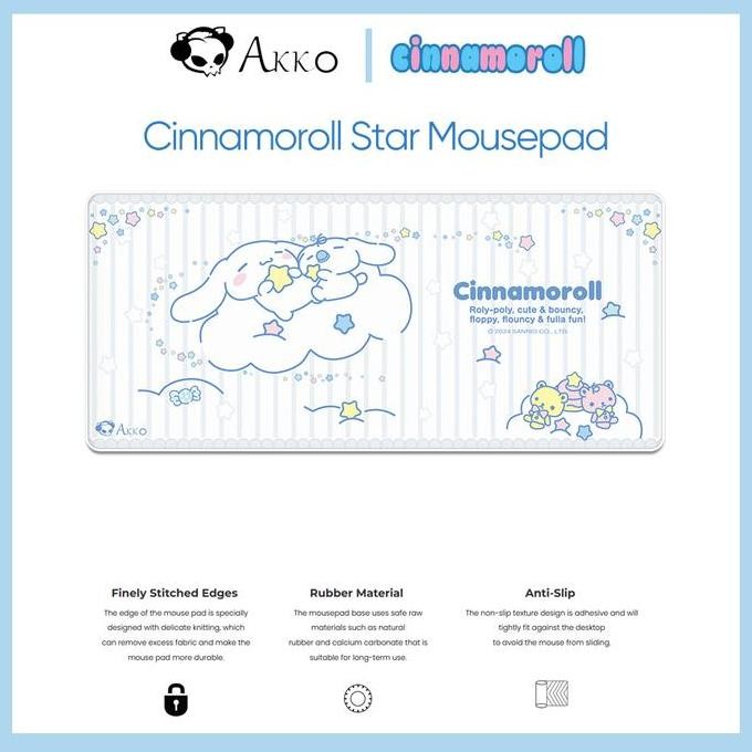 NEW Akko Cinnamoroll Star MousePad - Akko x Cinnamoroll Limited-edition mousepad