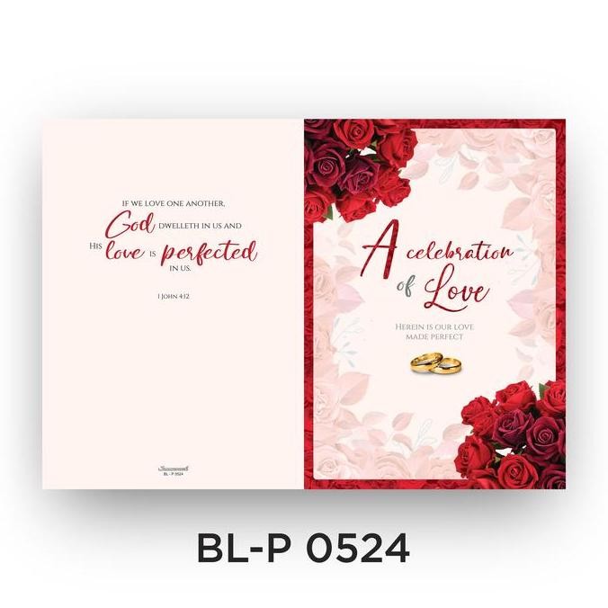 

ready !!! BULETIN/COVER PERNIKAHAN LITURGI PERNIKAHAN BL-P-0524