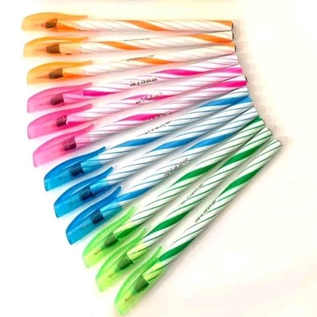 

ready !!! 50 PCS ALAS SHABY PULPEN WARNA WARNI ULIR souvenir pernikahan khitanan ulang tahun murah unik lucu pena Plastik