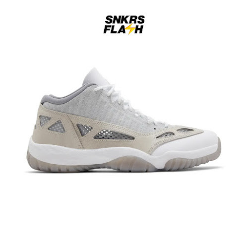 NIKE Jordan 11 Retro Low Orewood Grey White Sepatu Sneakers Pria - 919712102 - Size 45