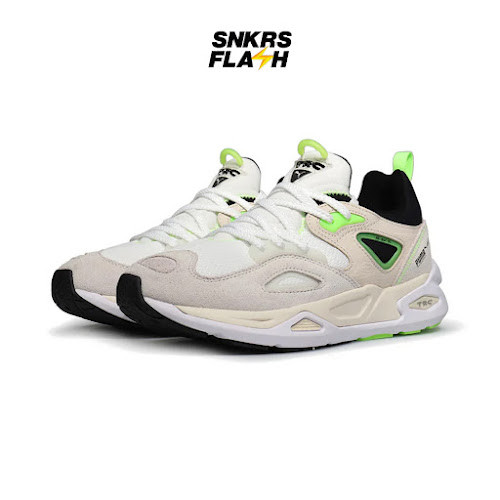 PUMA Trc Blaze The Triangle White Nimbus Green Sepatu Sneakers Pria - 38310402 - Size 44