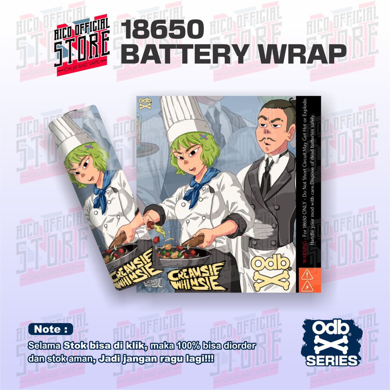 

Get2pcs Aico Stiker Wrap Baterai 18650 Krimshi Limited Edition Untuk Melindungi Batre 19 Garskin Casing Motif Dan Bisa Custom Bayar Ditempat