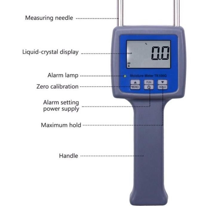 

Terlaris Moisture Meter Tk100G Grain 6-30% Ukur Kadar Air Jagung Beras Tepung