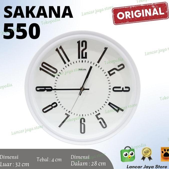 Jam Dinding Sakana 550 Original Sakana 100%