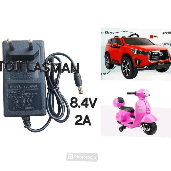 Baru charger cash carger mobilan motoran mainan aki accu 6v 7.5v 6 volt v tojil4 Kualitas Baik