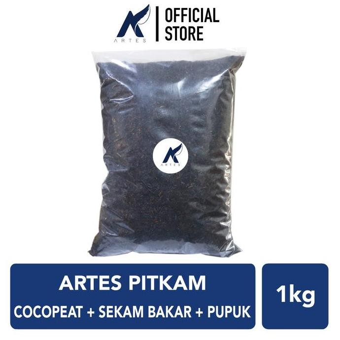 

Terlaris Artes Pitkam Media Tanam Cocopeat-Sekam-Padi Bakar-Pupuk Organik 1 Kg
