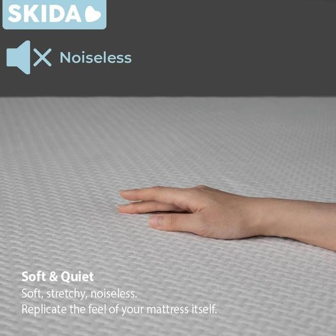 SKIDA Bamboo Jacquard Waterproof Mattress Sheet Protector Pelindung Sprei Bambu Tahan Air Ompol Sepr