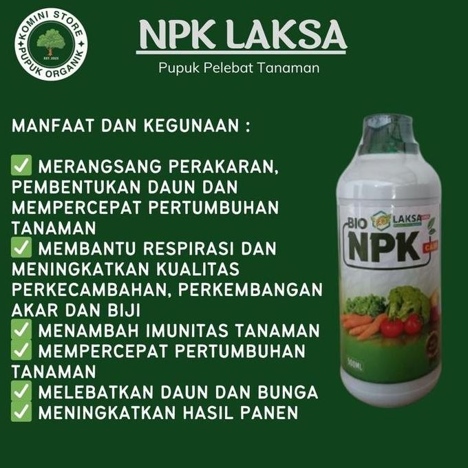 

Terlaris Pupuk Npk Laksa 500Ml Untuk Memperbanyak Anakana Padi Paling Bagus - Obat Semprot Penyubur Anakan Padi Paling Top Panen Meningkat