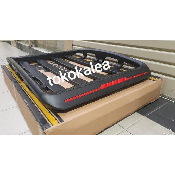 New roof rack bagasi atas mobil toyota fortuner model rockford hitam rak