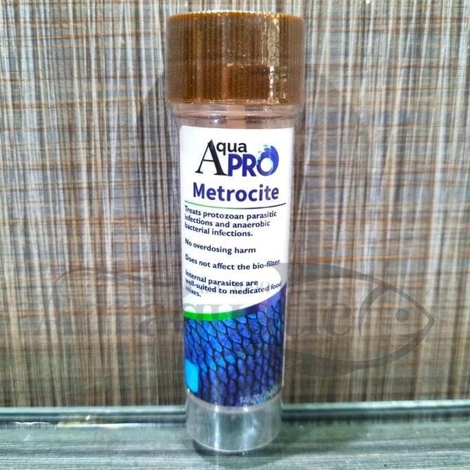 Produk Baru AQUAPRO METROCITE KEMBUNG BLOATING VELVET IKAN HIAS METRONIDAZOLE