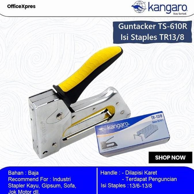 

TERMURAH - Alat Staples Tembak Jok Kulit Motor / Stapler Kayu / Guntacker Kangaro