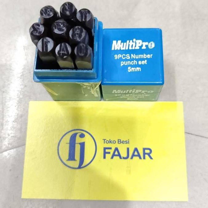 

\"\"\"\] Pon drip ketok Nomor Angka / Number punch set 5 mm 0 - 9 (9 pcs)