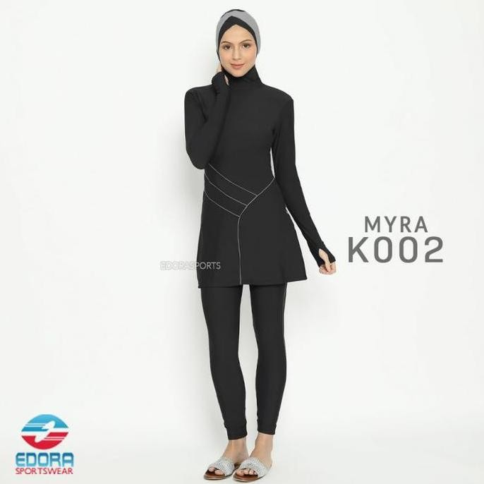 Baju Renang Muslim Muslimah Dewasa Syari Ciput Myra Edora .,