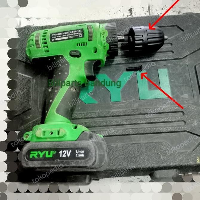 chuck kepala RCD 12V Ryu 12 V Volt bor cordles les baterai batre READY