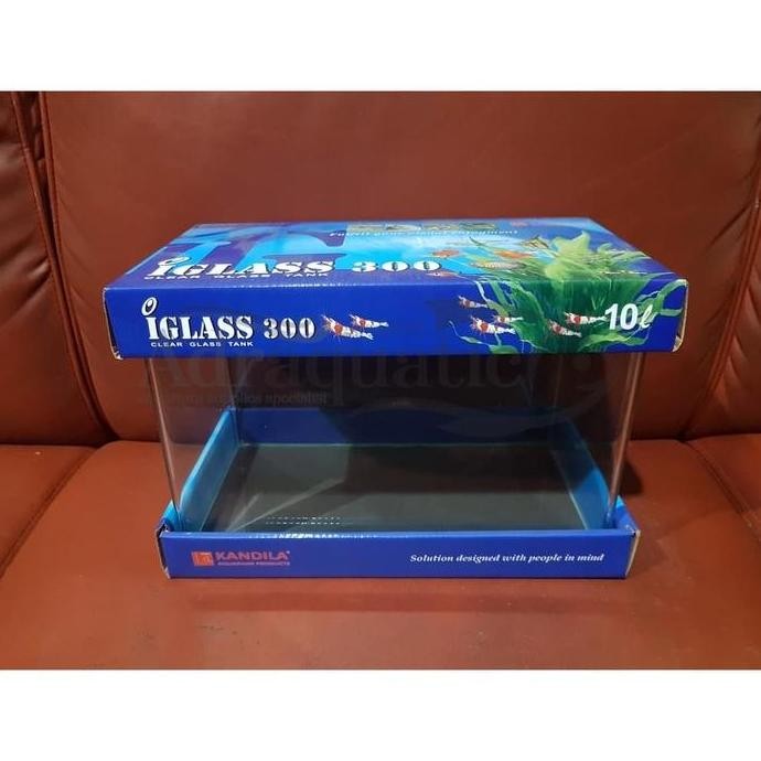 Produk Baru AQUARIUM BENDING IGLASS 300 KANDILA 10L 30X17X20 CM AKUARIUM KACA