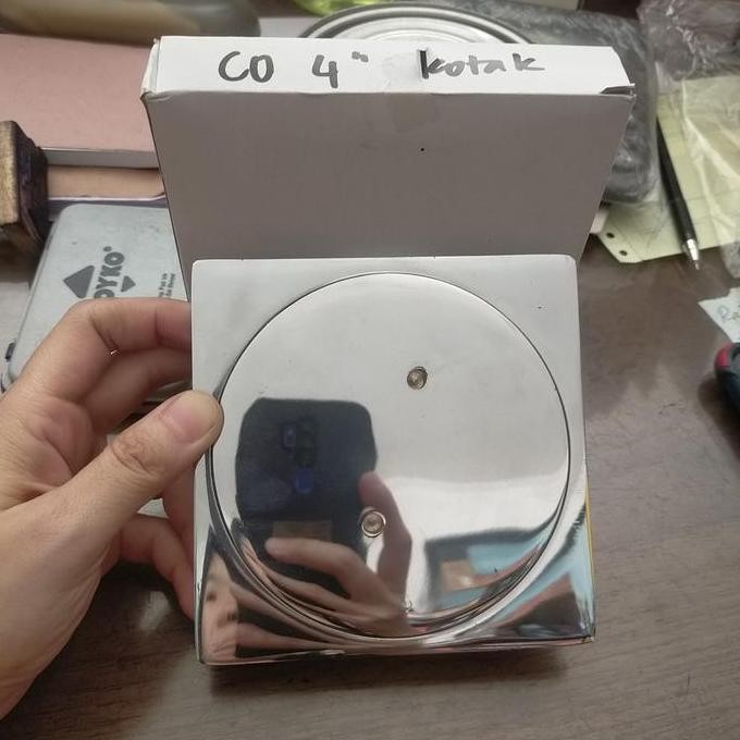 TERBARU - Clean out stainless 4 inch kotak 10 cm x 10 cm clean out pembuangan