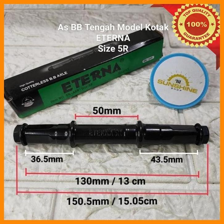 [LSS] AS TENGAH KOTAK BB AXLE MUR UNTUK CRANK SEPEDA MTB LIPAT CTB ETERNA 5R