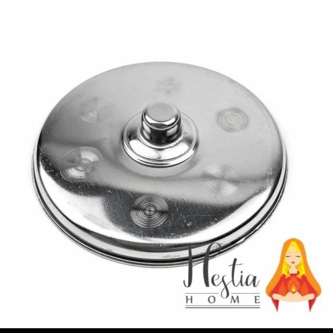 Produk Unggulan] Tutup Gelas Minum Stainless 8.3CM Cup Lid Tutup Cangkir Kopi Mug Kecil