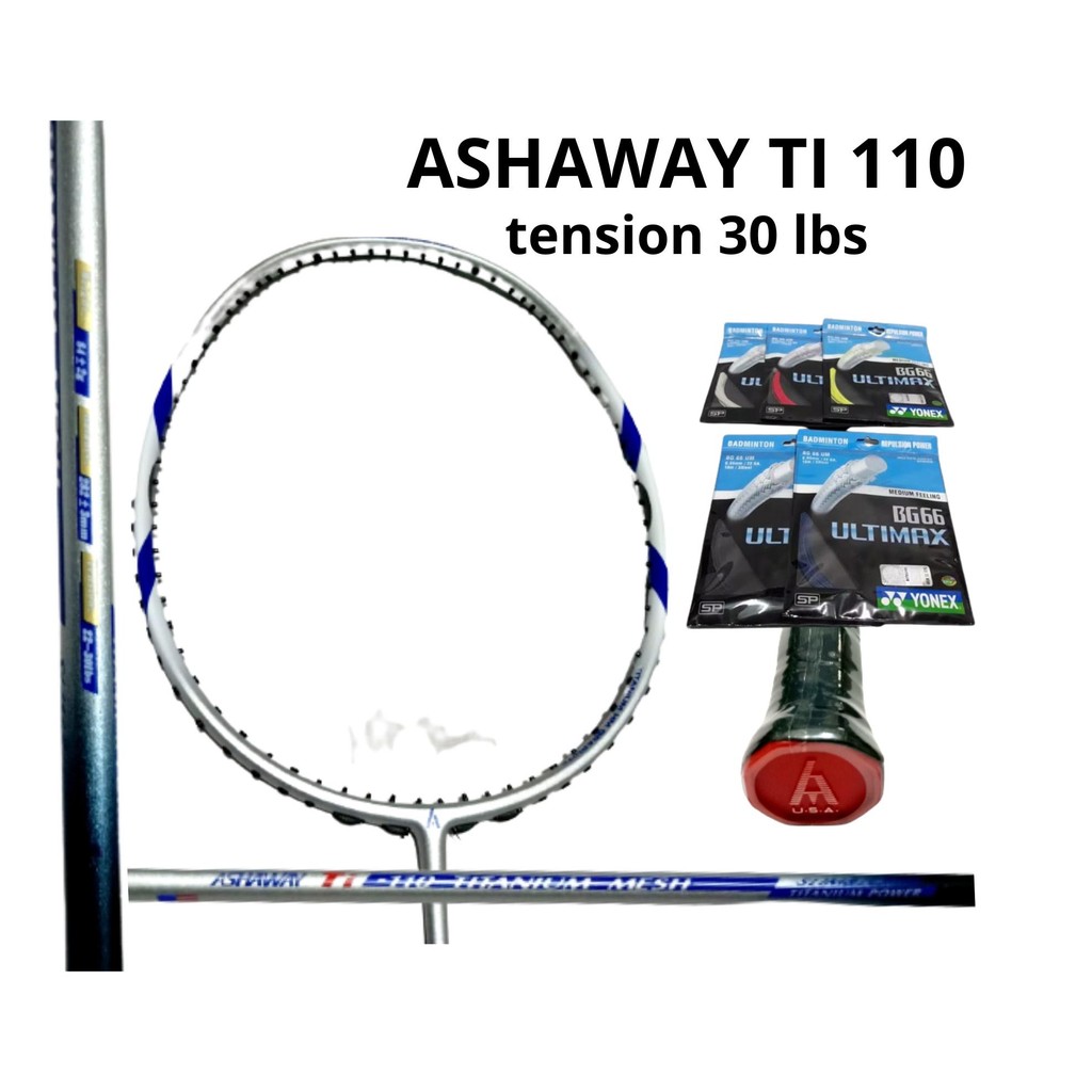 RAKET BADMINTON ASHAWAY Ti 110 TITANIUM MESH