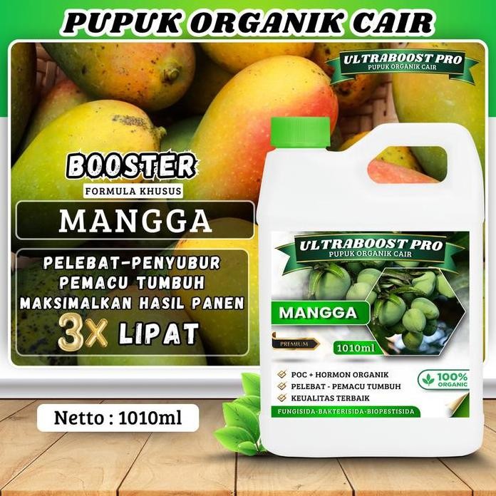 

Terlaris Pupuk Organik Cair Ultraboost Pro Khusus Tanaman Mangga - Nutrisi Lengkap Untuk Hasil Panen Lebih Besar Dan Berkualitas Pupuk Organik Cair Terbaik Untuk Mangga Subur, Buah Lebat, Dan Tanaman Sehat Kemasan 1 Liter