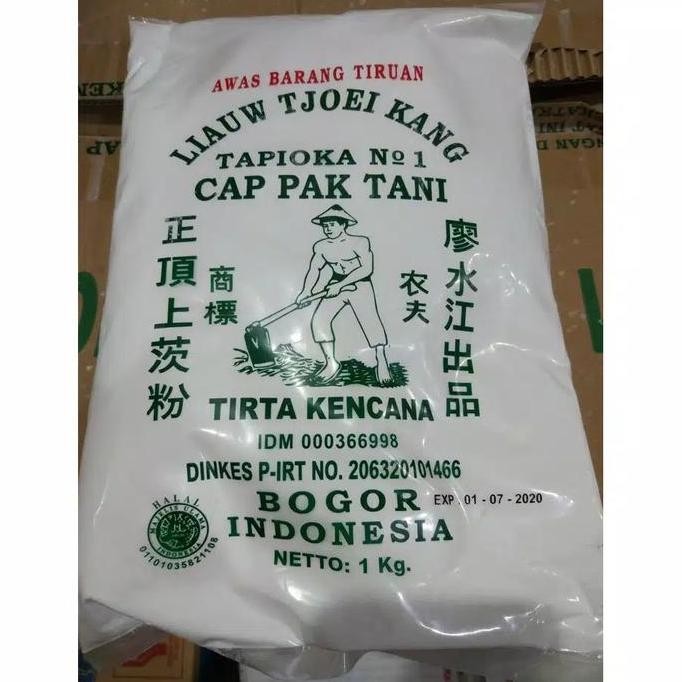 

Terlaris Tepung Tapioka Pak Tani 1Kg/Sagu Tani/Tepung Kanji Pak Tani