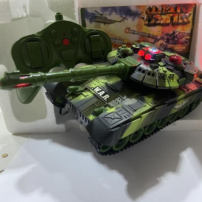 Spesial Rc Tank Remote Control Tank Millitary Army Tank War Tank Besar Mainan Mobil Remote