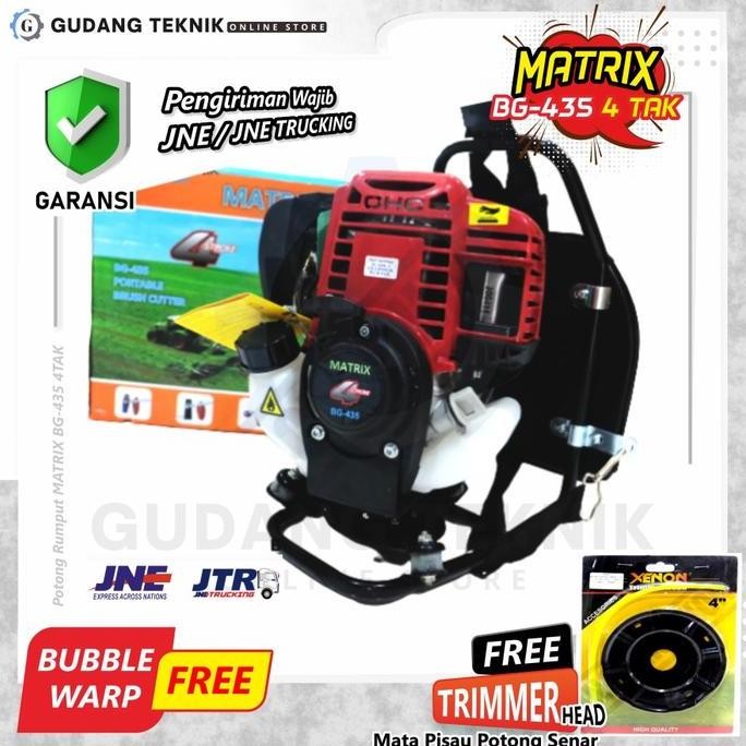 

Terlaris Mesin Potong Rumput Gendong 4Tak Matrix Bg 435- Brush Cutter Bg435 4T / Mesin Pemotong Padi Paddy Reaper