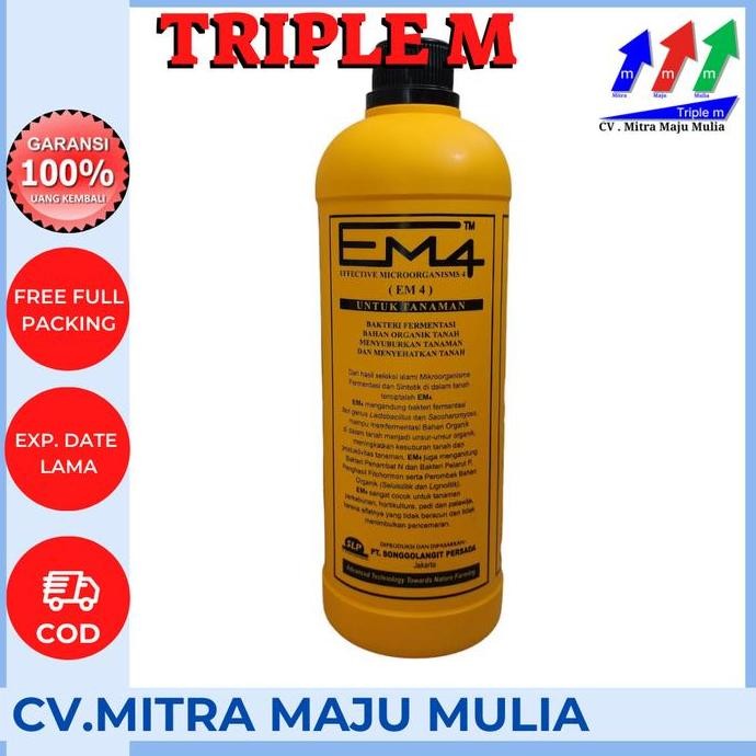 

Terlaris Em4 Pertanian 1 Liter 1 L - Mikroorganisme Probiotik Pupuk Organik Cair Tanaman Pertanian Triple M