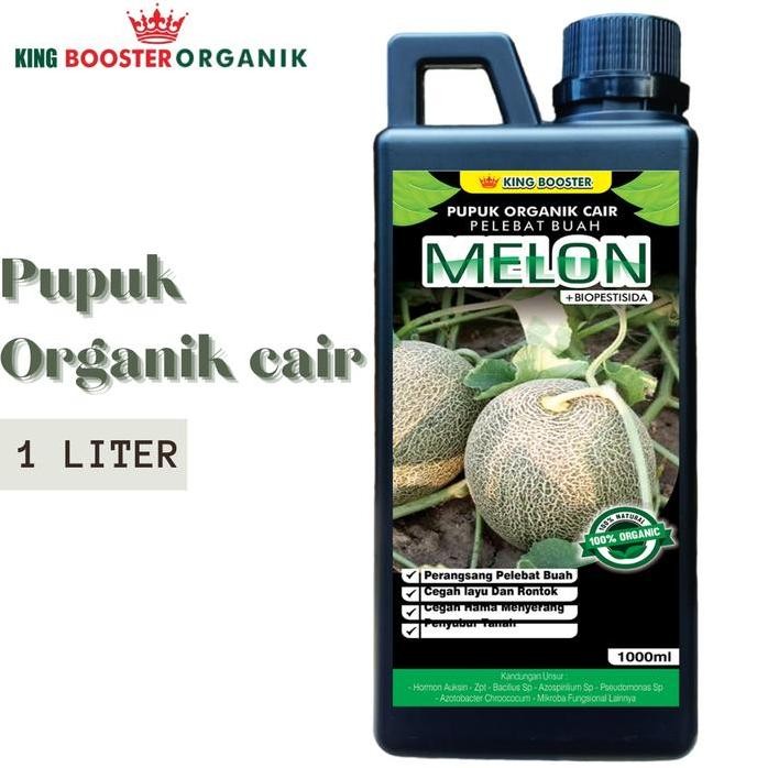 

Terlaris Pupuk Pembesar Buah Melon Dan Pemanis Buah Melon King Booster Organik Kemasan 1 Liter