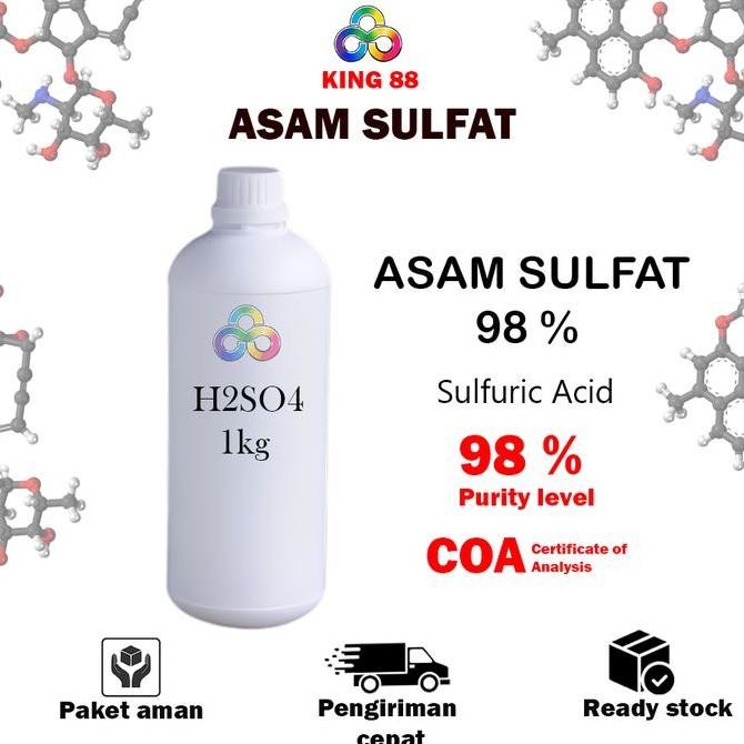 As 1kg / H2SO4 98% / Sulphuric Acid / Asam Sulpahte Murah