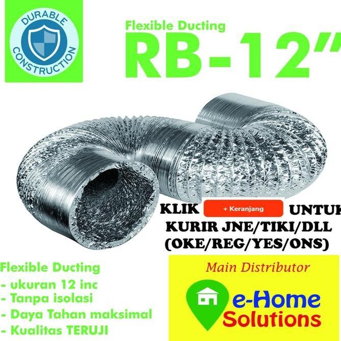 Alumunium Flexible Metalize Ducting 12 Inch