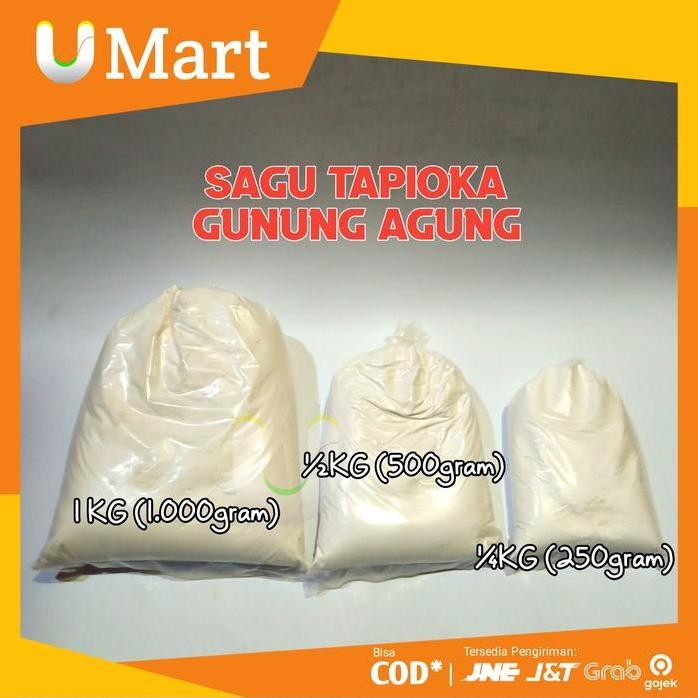 

Terlaris U Mart - Tepung Kanji Tapioka Sagu Cap Gunung Agung 1Kg Kiloan