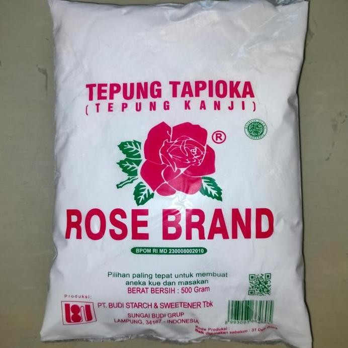 

Terlaris Tepung Tapioka / Kanji Rose Brand 500Gr
