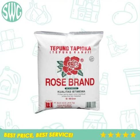 

Terlaris Rose Brand Tepung Tapioka Tepung Kanji 500 Gram - 1 Karton (20 Pcs)