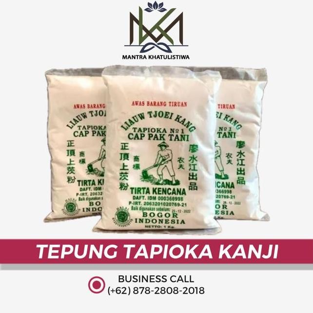 

Terlaris Tepung Tapioka Tepung Aci Tepung Kanji Cap Pak Tani Liauw Tjoei Kang