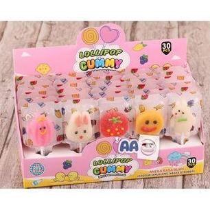 

LOLLIPOP GUMMY MINT PERMEN LUNAK ANEKA RASA BUAH BOX ISI 30 (DIRANDOM)