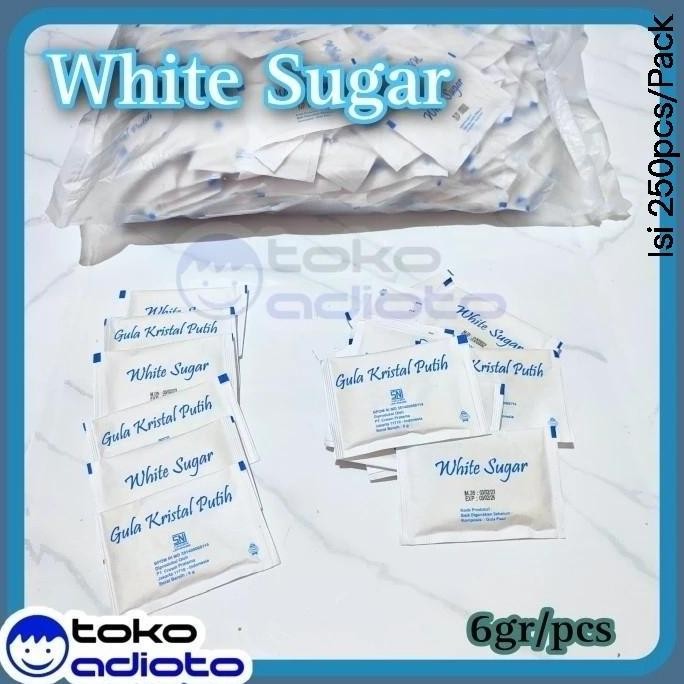 

MURAH Gula Kristal Putih / White Sugar / Gula Putih / Gula Hotel - 8gr