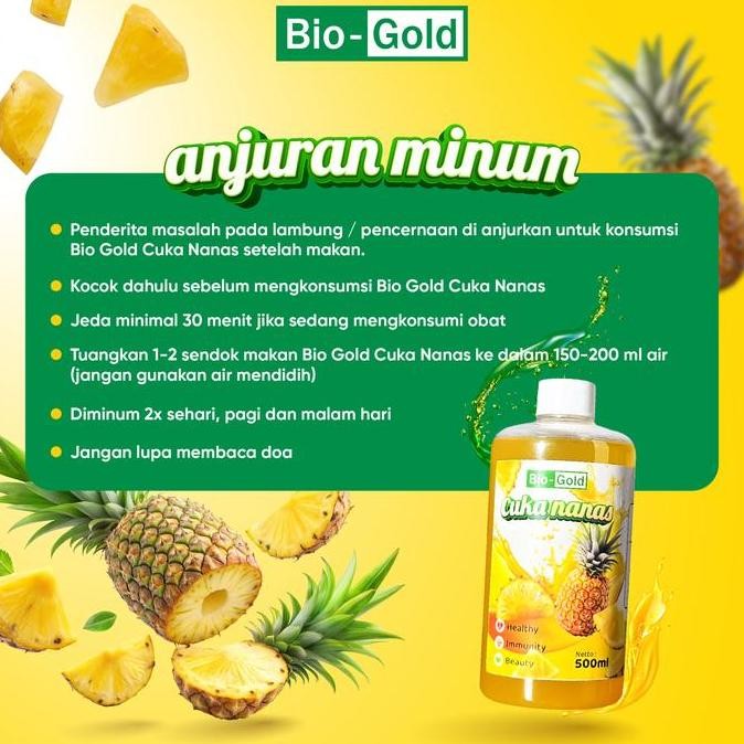 

BIO GOLD Cuka Nanas 500 ml Healthy Immunity Beauty Vinegar BPOM