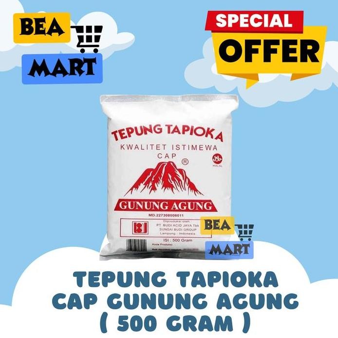 

Terlaris Tepung Tapioka Cap Gunung Agung Merah 500 Gr | Sagu / Kanji / Aci 500G
