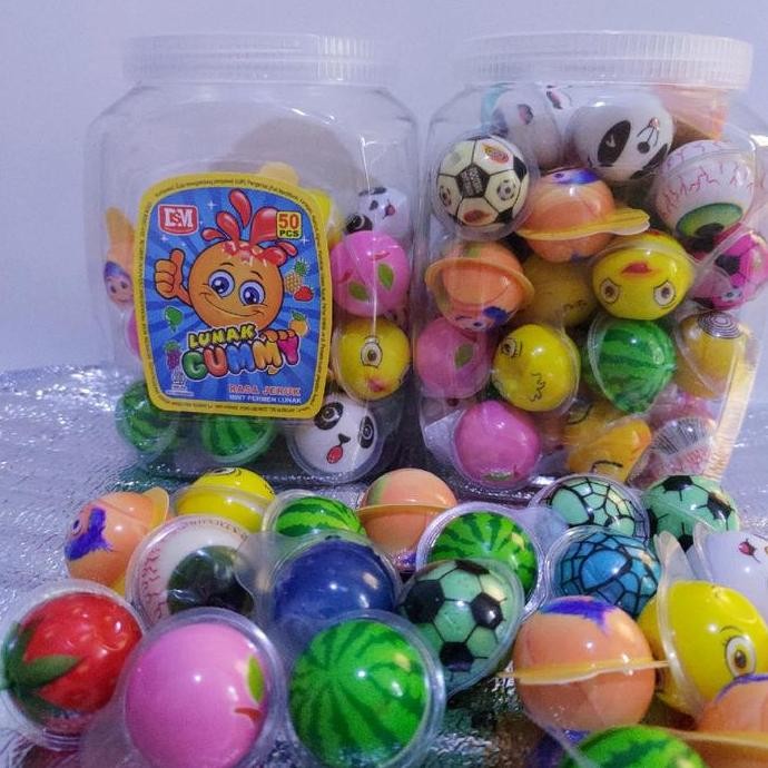

Permen Lunak Aneka Rasa Buah isi 50pcs Candy Toples Snack