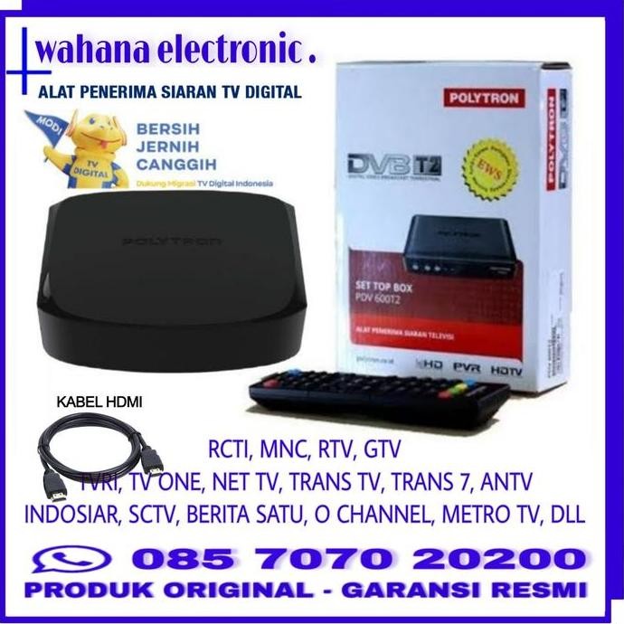 STB SETOPBOX SETOP BOX SET TOP BOX POLYTRON MATRIX DVBT2 TV DIGITAL TV