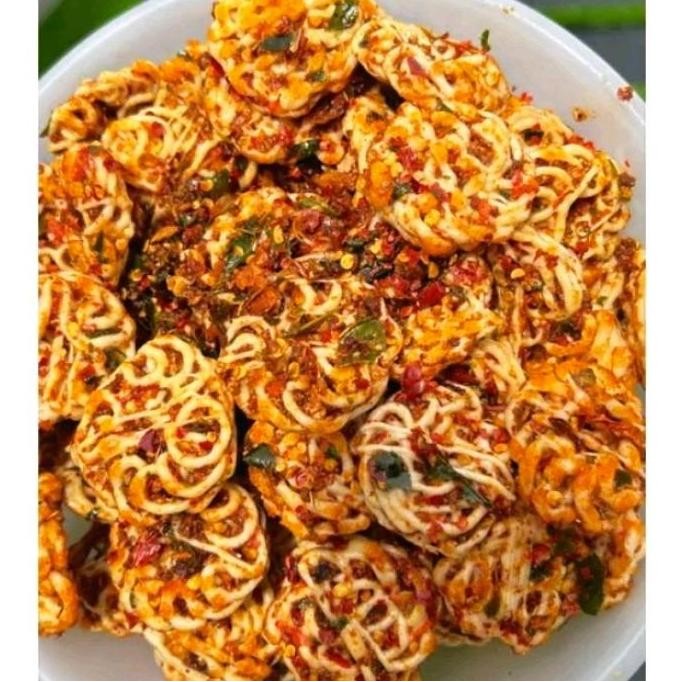 

Seblak mawar bantat 500gr/ seblak pedas daun jeruk