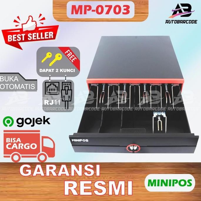 

TERMURAH - Cash Drawer Mini Pos C0703 Box Laci Kasir Kecil Minipos C0703 RJ 11